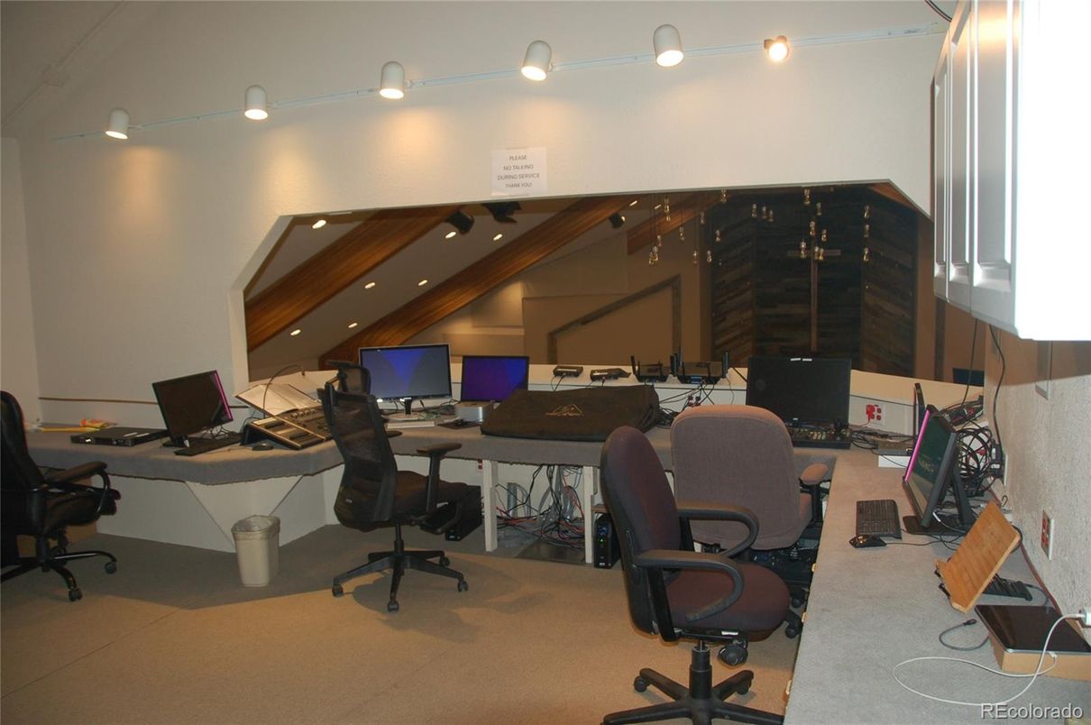 Home Office, Interior, Wooden Beams
