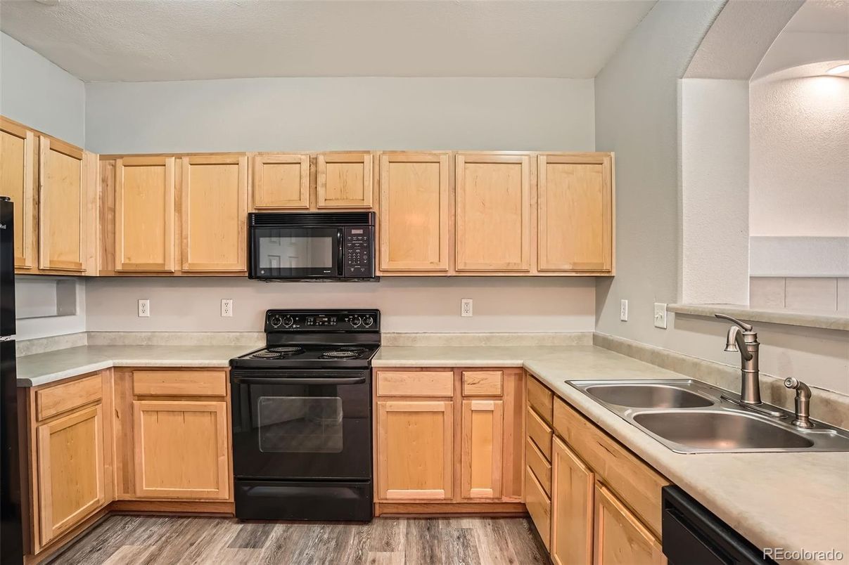 Interior, Kitchen, Wood Texture Flooring