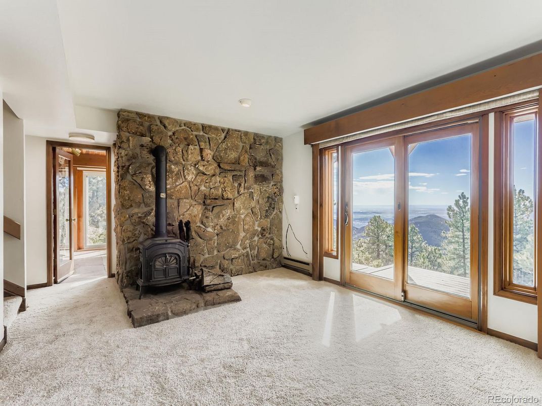 Empty room, Fireplace, Interior, Stone Walls