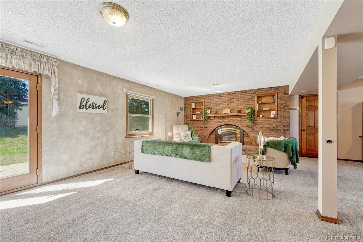 Interior, Living room, Stone Walls