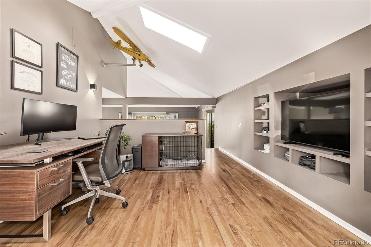 Home Office, Interior, Wood Texture Flooring