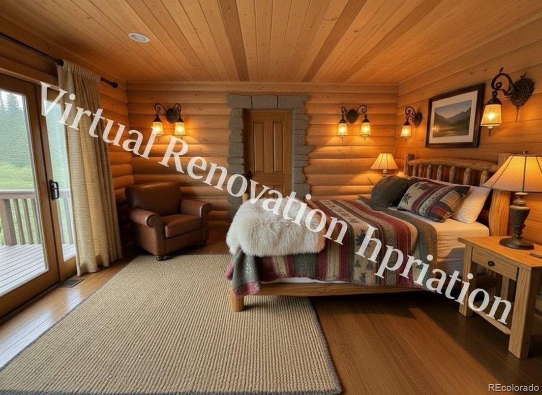Bedroom, Interior, Recessed Lighting, Wooden Ceilings, Wood Texture Flooring, Wooden Walls