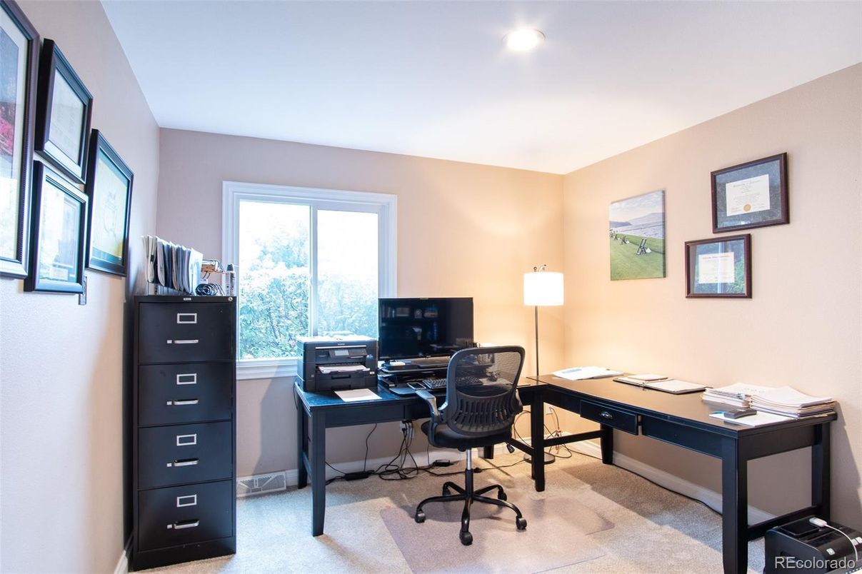 Home Office, Interior, Recessed Lighting
