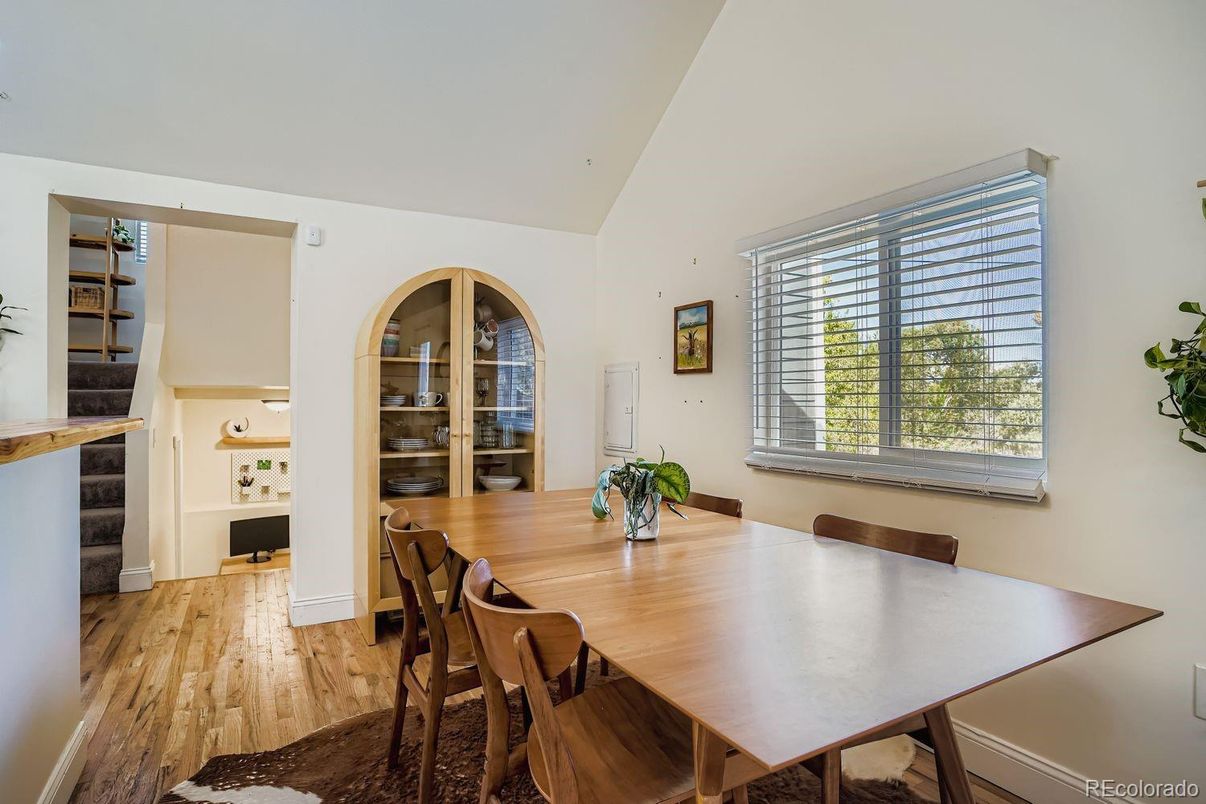 Dining room, Interior, Wood Texture Flooring