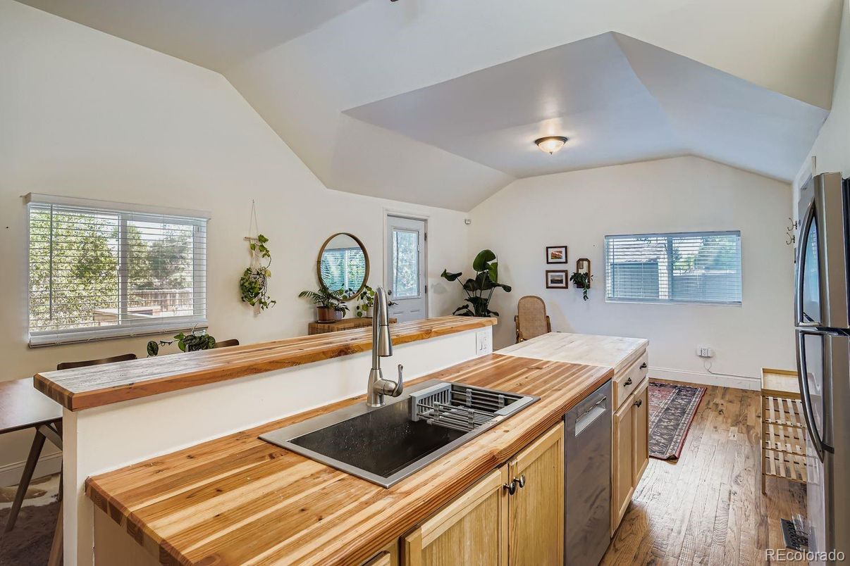 Interior, Kitchen, Wood Texture Flooring