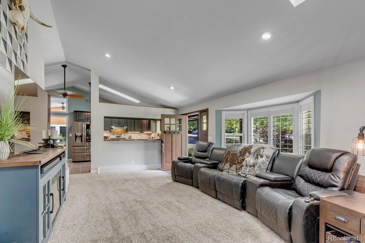 Interior, Kitchen, Living room, Recessed Lighting