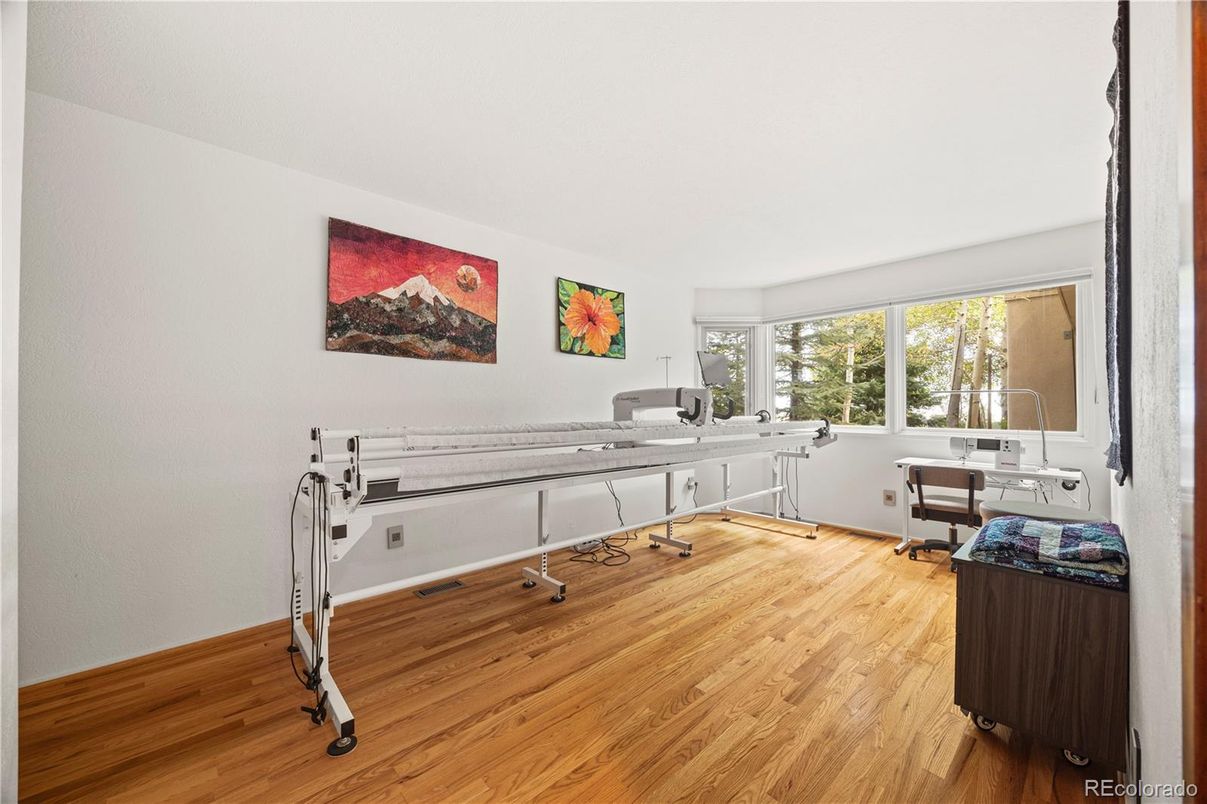 Home Office, Interior, Wood Texture Flooring