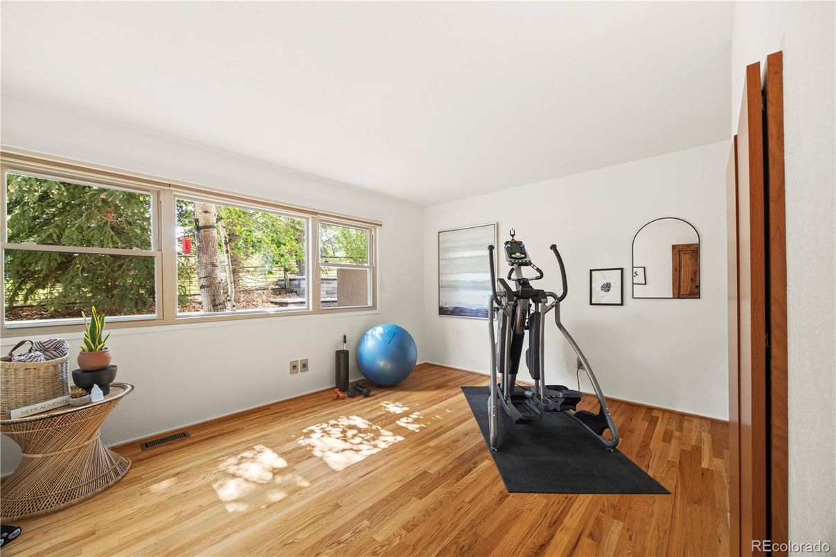 Fitness Equipment, Interior, Wood Texture Flooring