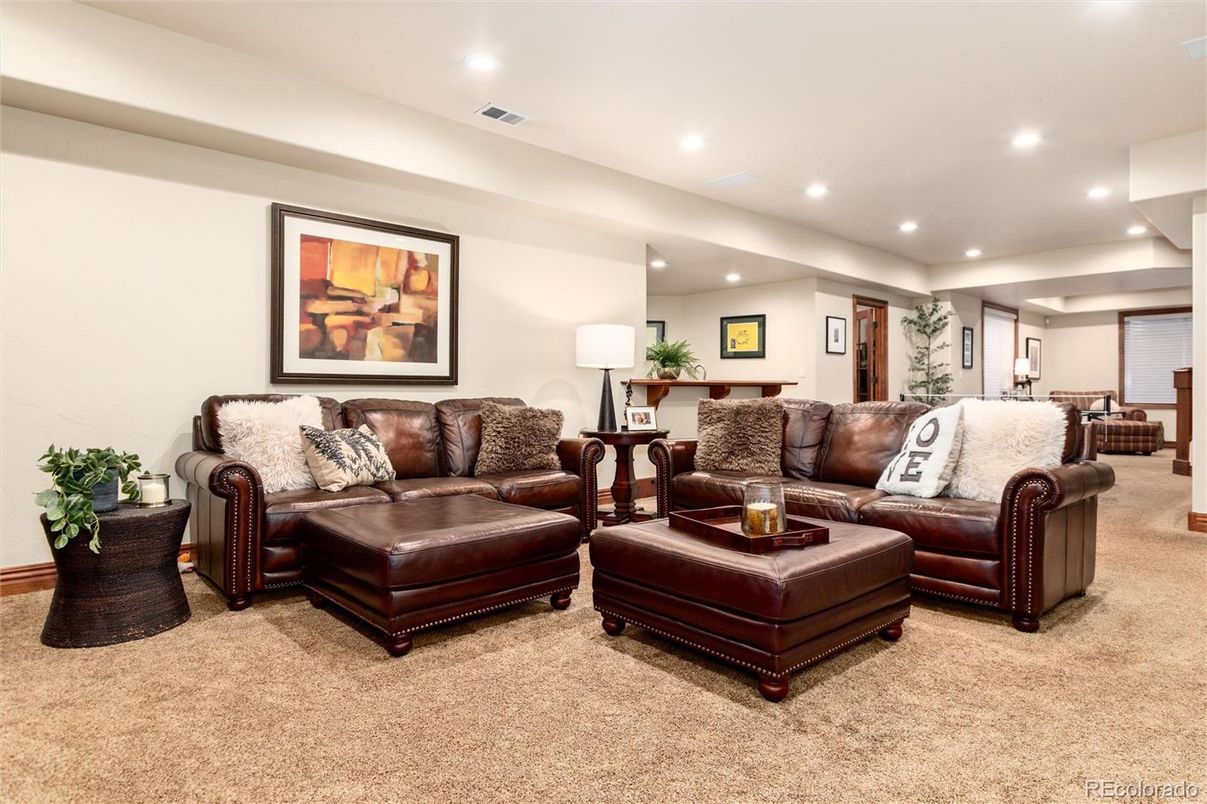 Interior, Living room, Recessed Lighting