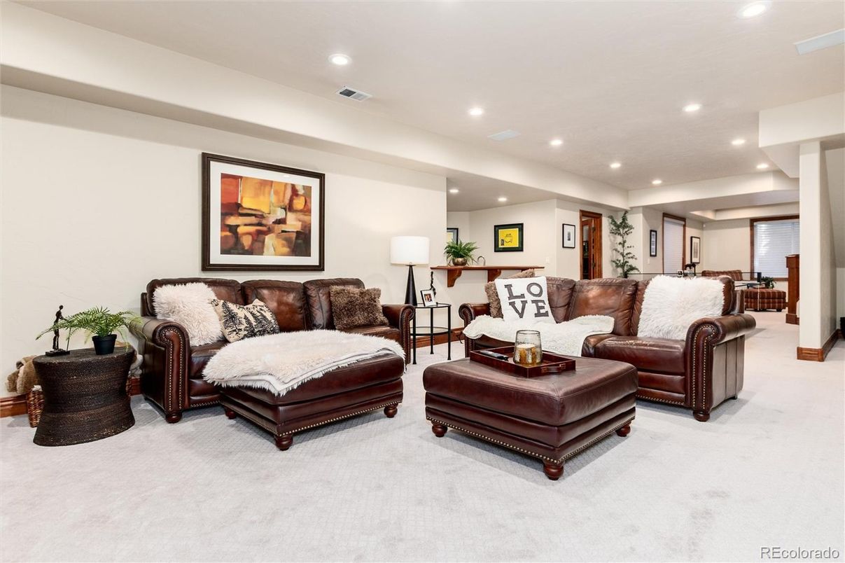 Interior, Living room, Recessed Lighting