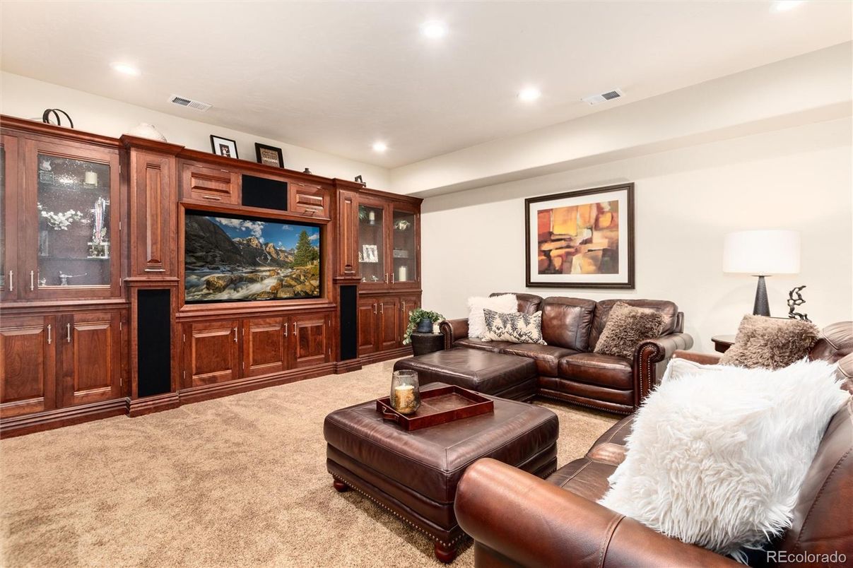 Interior, Living room, Recessed Lighting