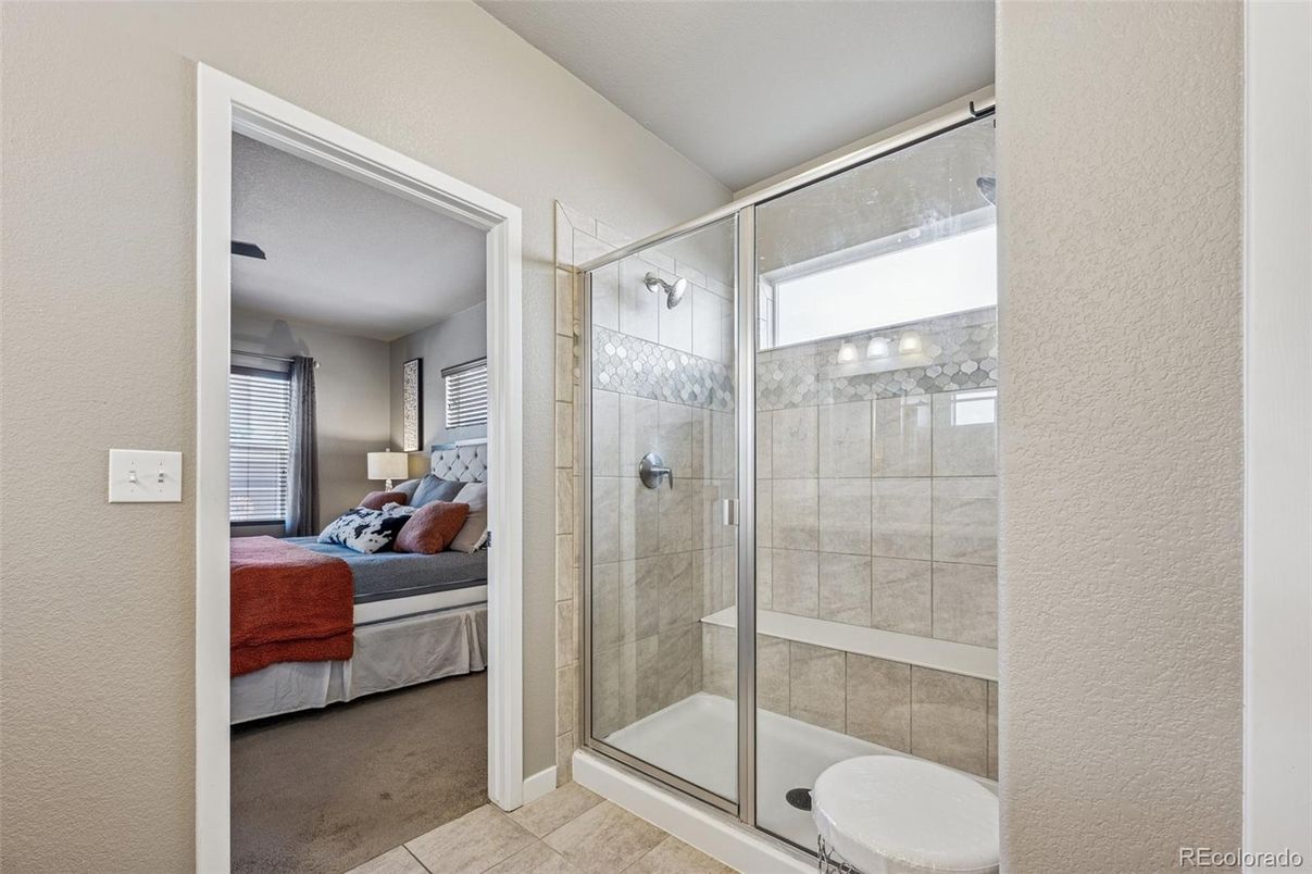 Bathroom, Bedroom, Glass Shower, Interior