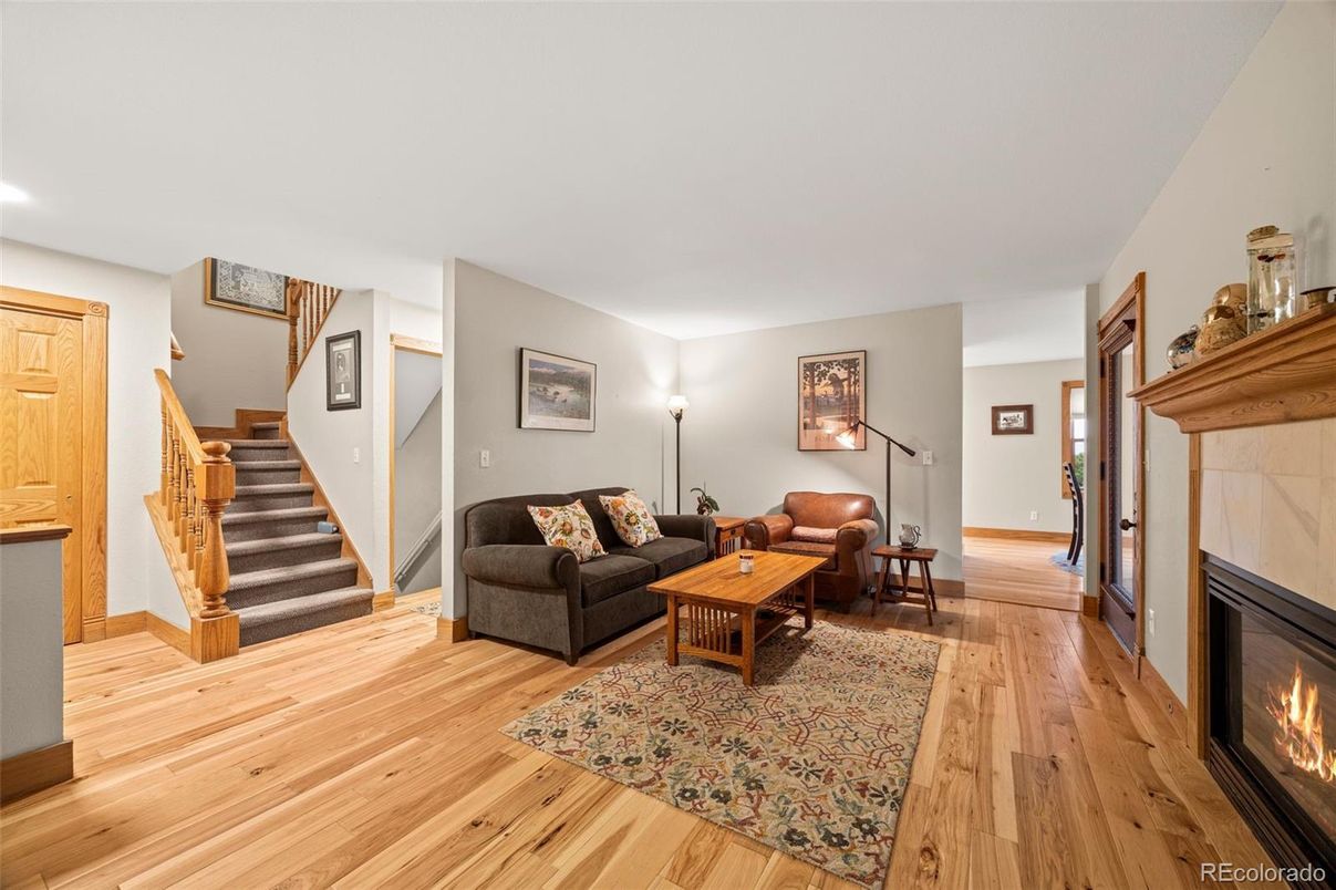 Fireplace, Interior, Living room, Wood Texture Flooring