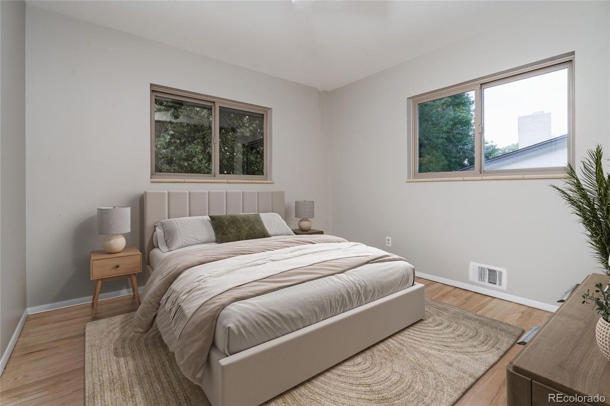 Bedroom, Interior, Wood Texture Flooring