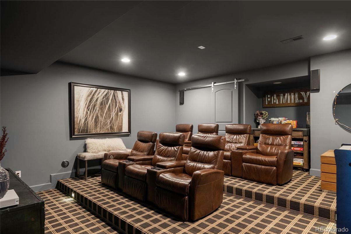 Home Theatre Room, Interior, Recessed Lighting, Theatre Room