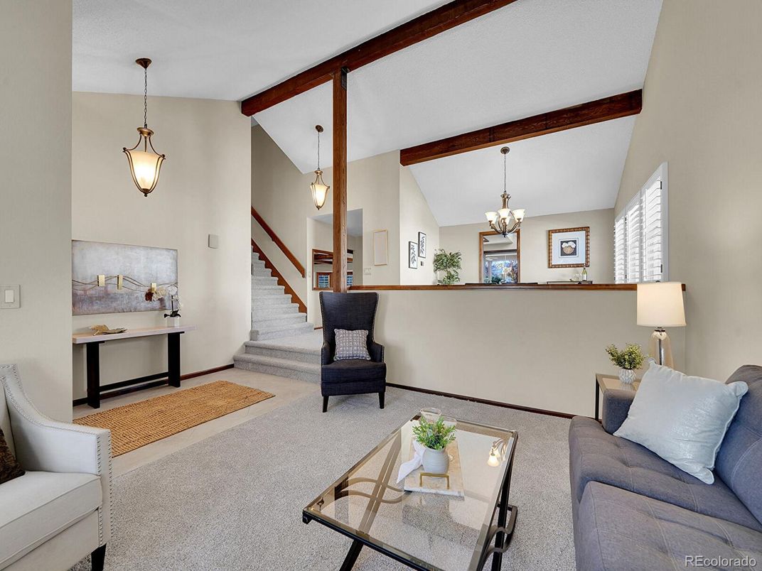 Chandelier, Interior, Living room, Pendant Lights, Wooden Beams
