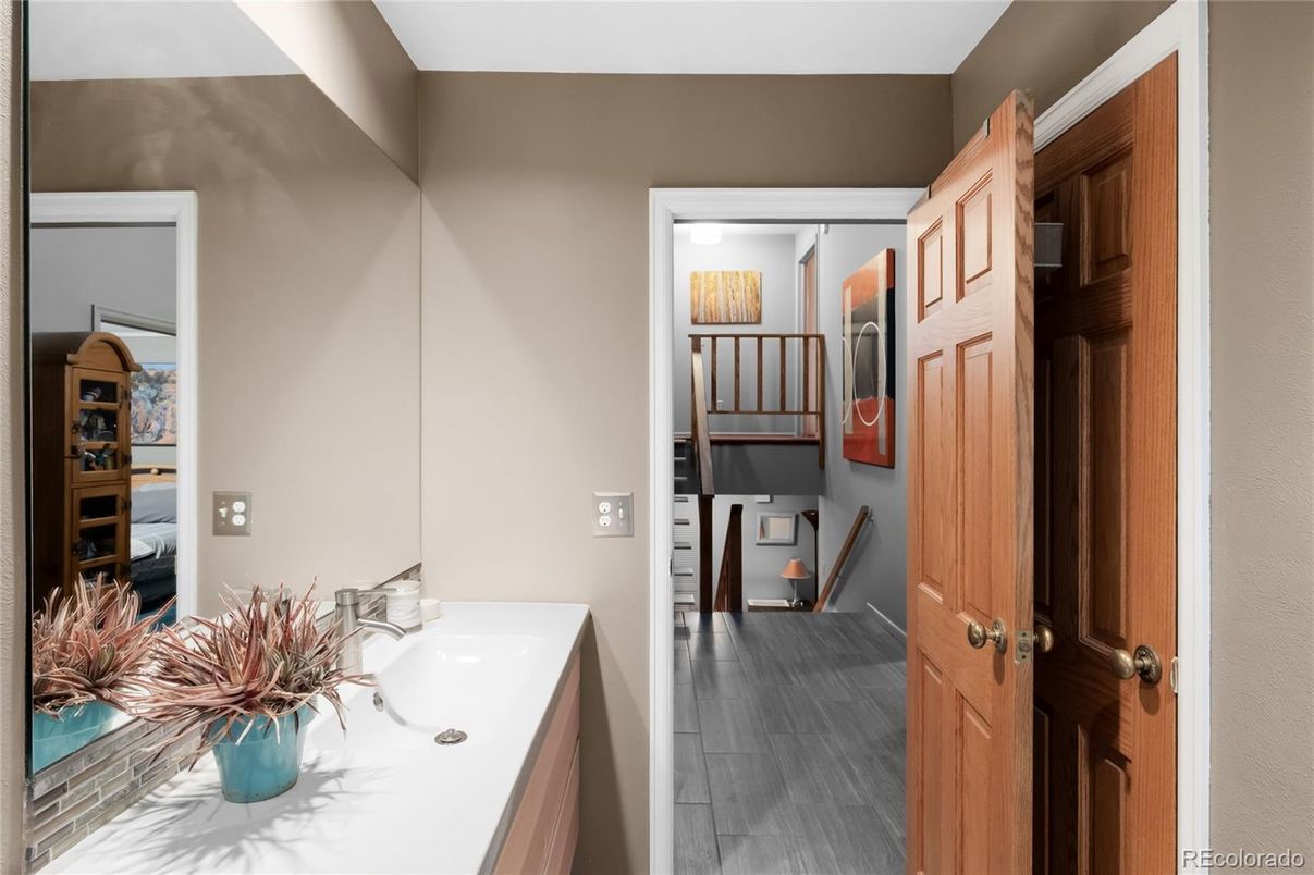 Bathroom, Interior, Wood Texture Flooring