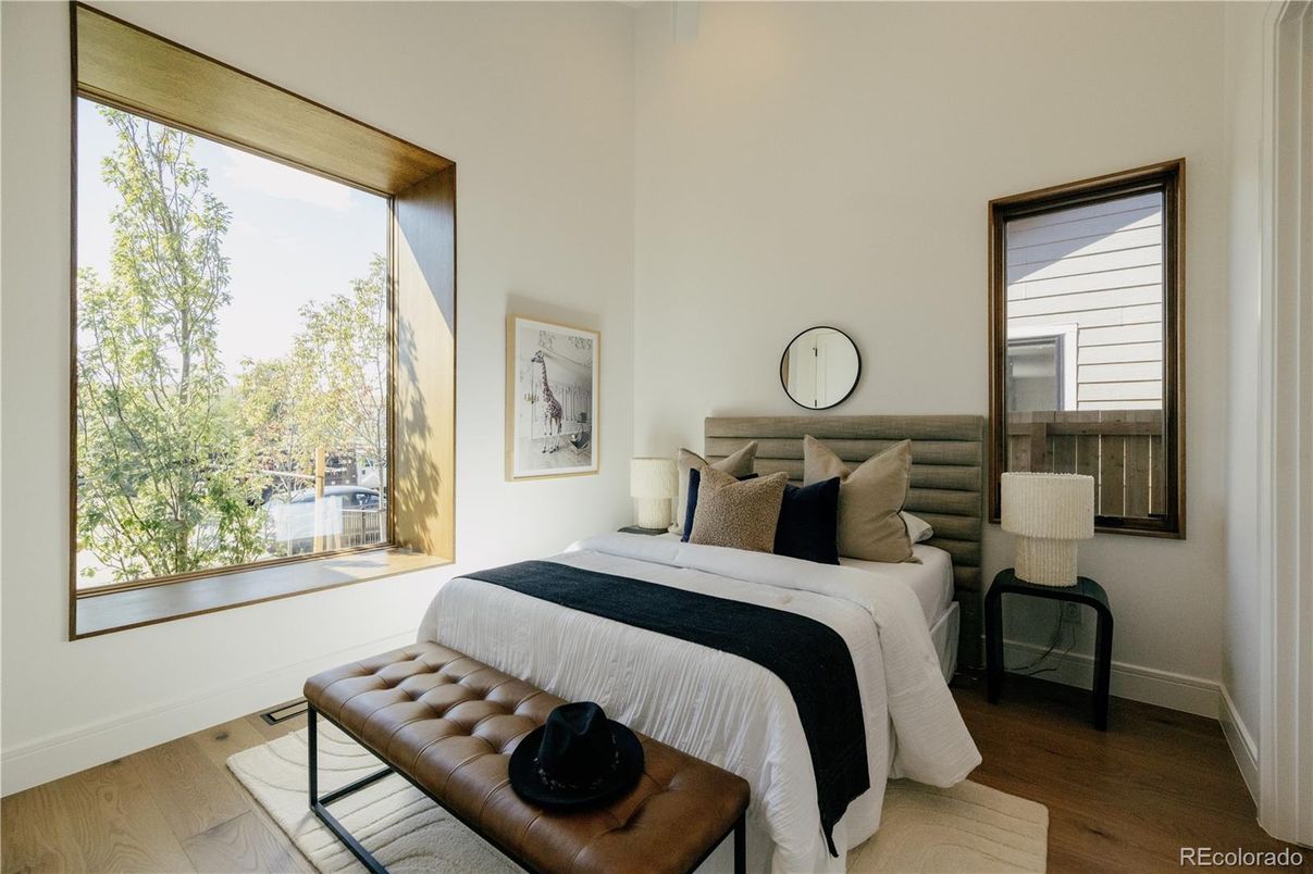 Bedroom, Interior, Wood Texture Flooring