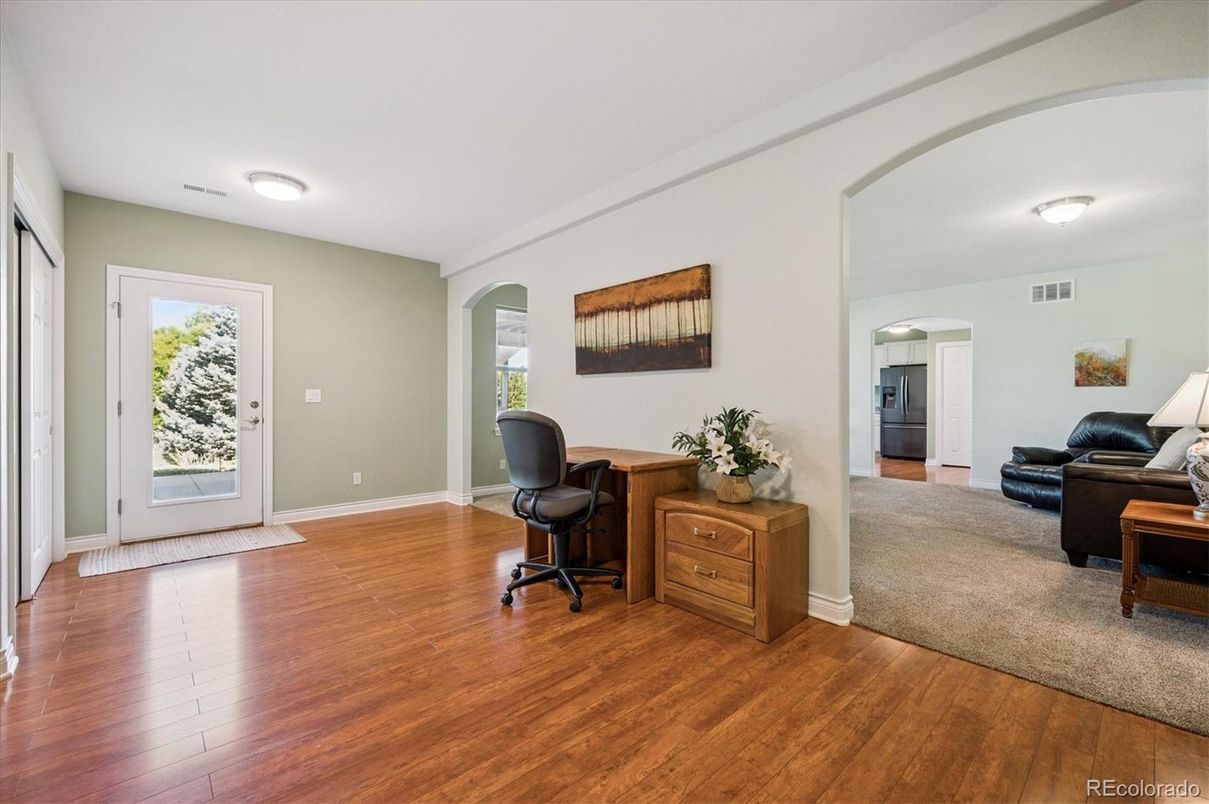 Home Office, Interior, Wood Texture Flooring