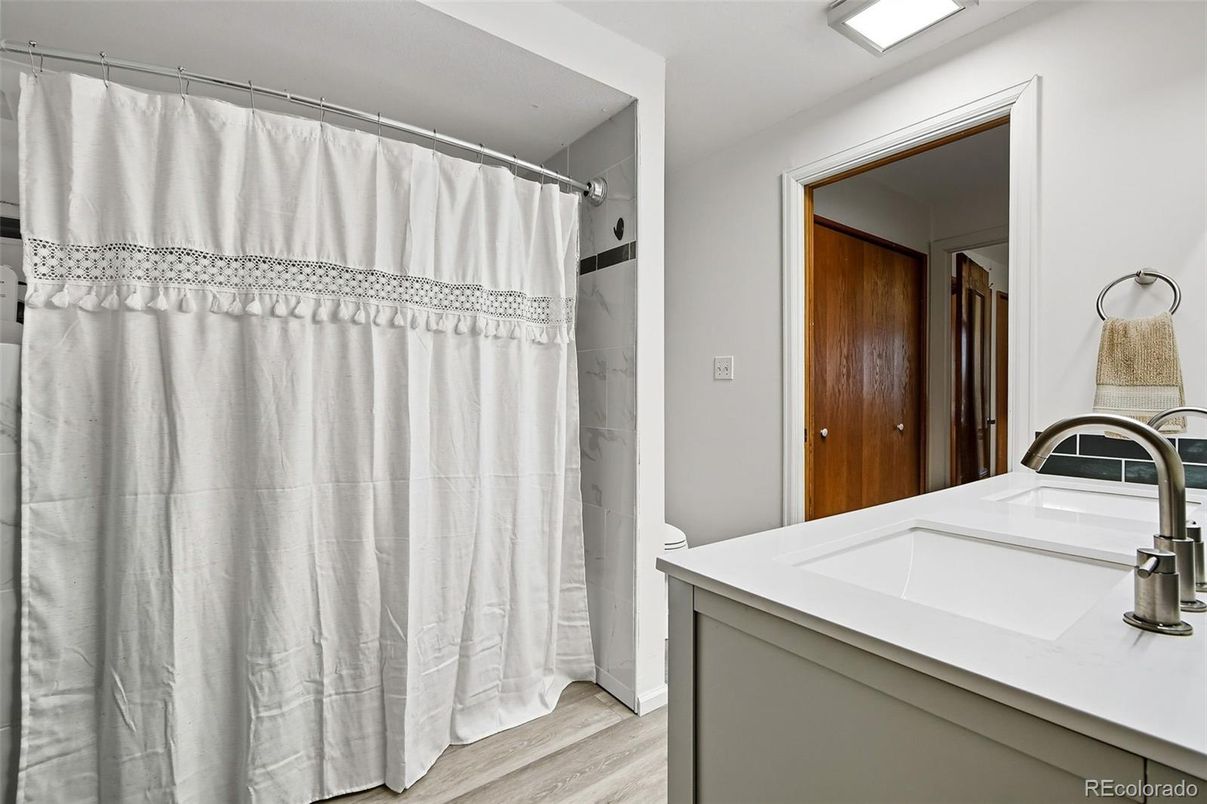 Bathroom, Interior, Wood Texture Flooring