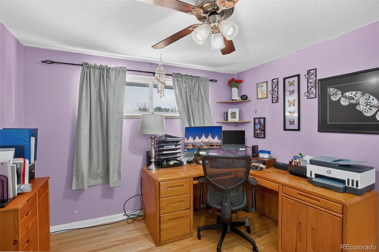 Home Office, Interior, Wood Texture Flooring