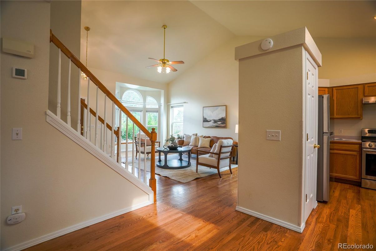 Dining room, Interior, Kitchen, Recessed Lighting, Wood Texture Flooring