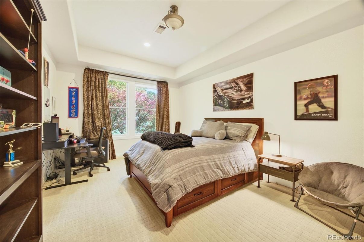 Bedroom, Home Office, Interior, Recessed Lighting