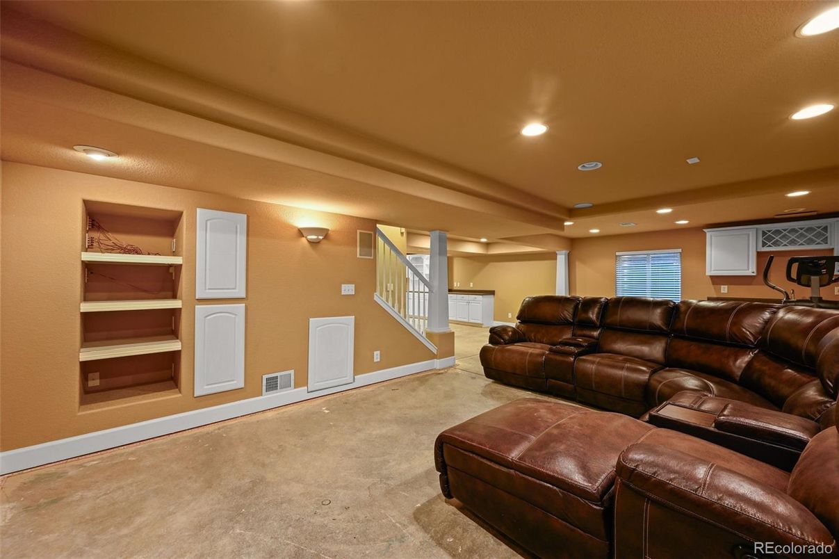 Interior, Living room, Recessed Lighting