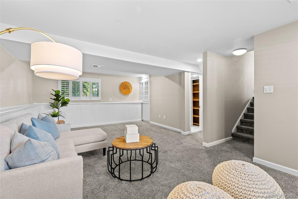 Interior, Living room, Recessed Lighting