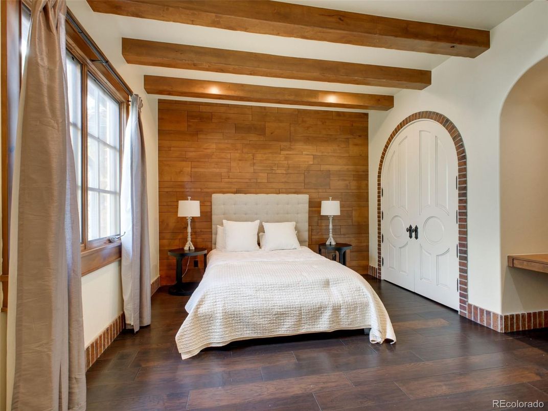 Bedroom, Interior, Wooden Beams, Wood Texture Flooring, Wooden Walls