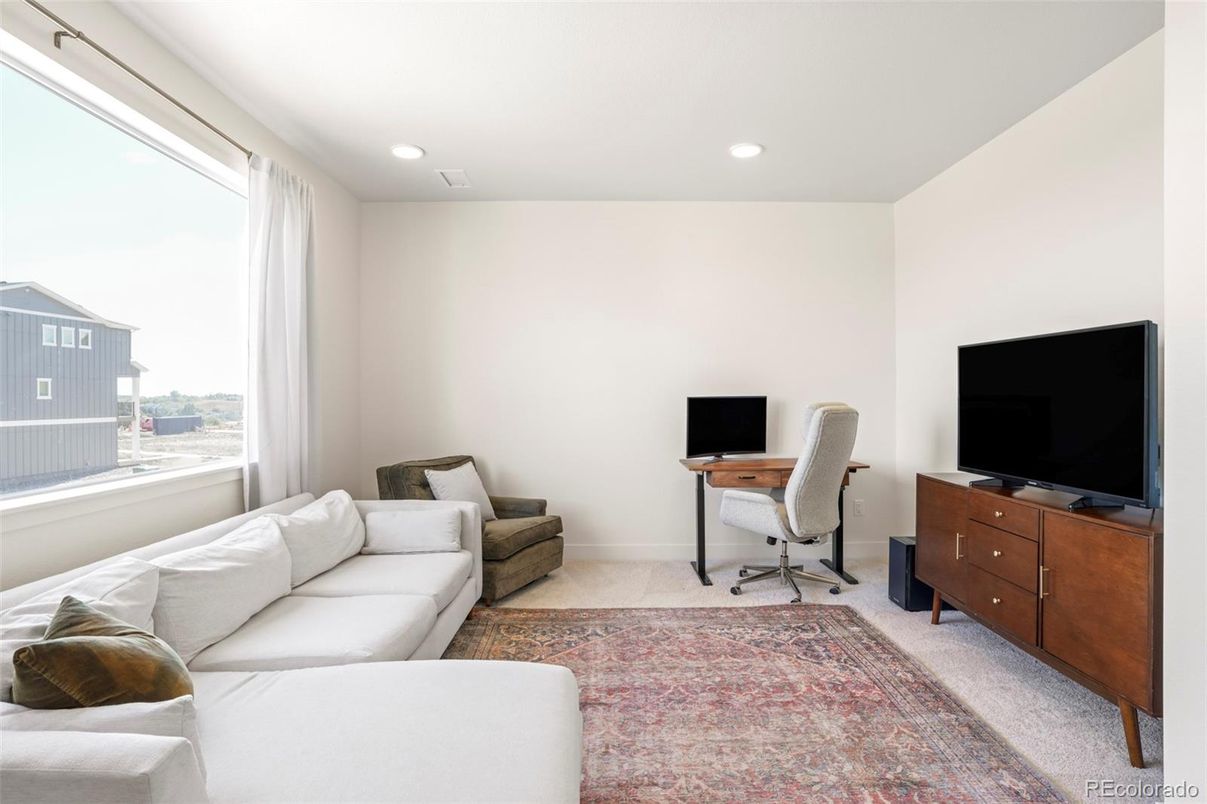 Home Office, Interior, Living room, Recessed Lighting