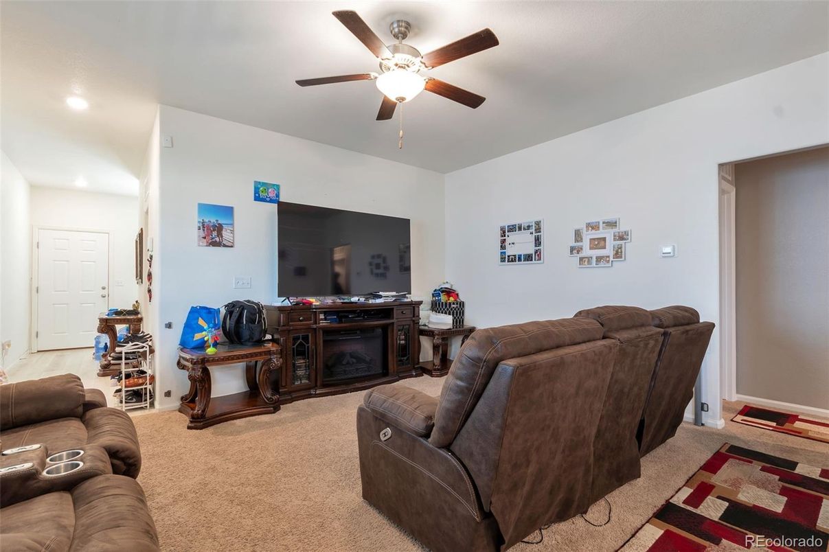 Interior, Living room, Recessed Lighting