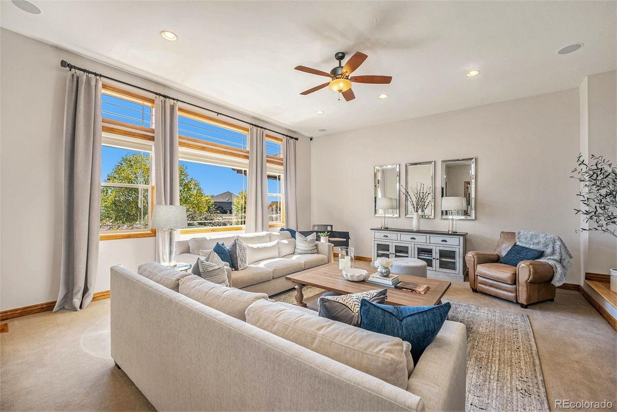 Interior, Living room, Recessed Lighting