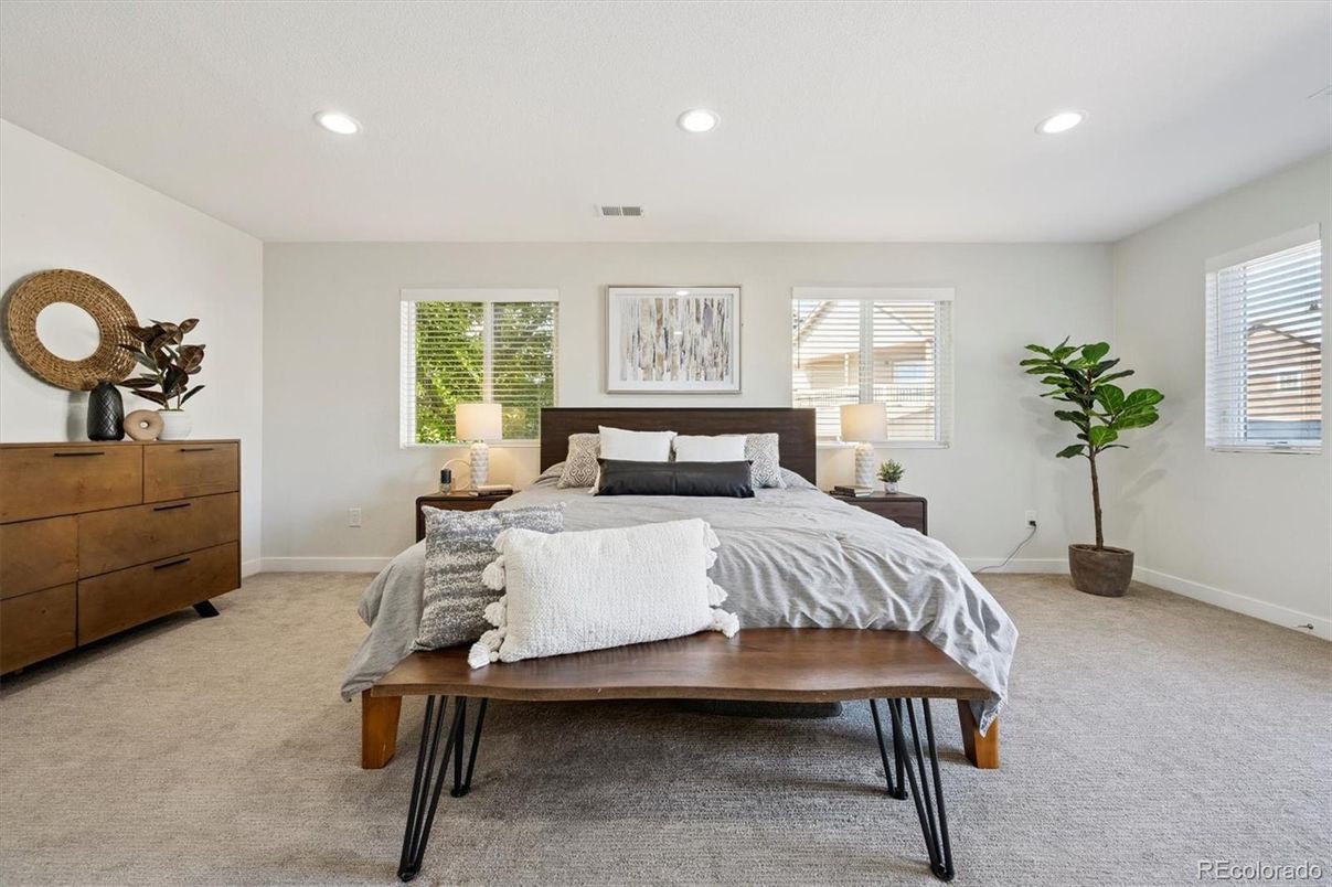 Bedroom, Interior, Recessed Lighting