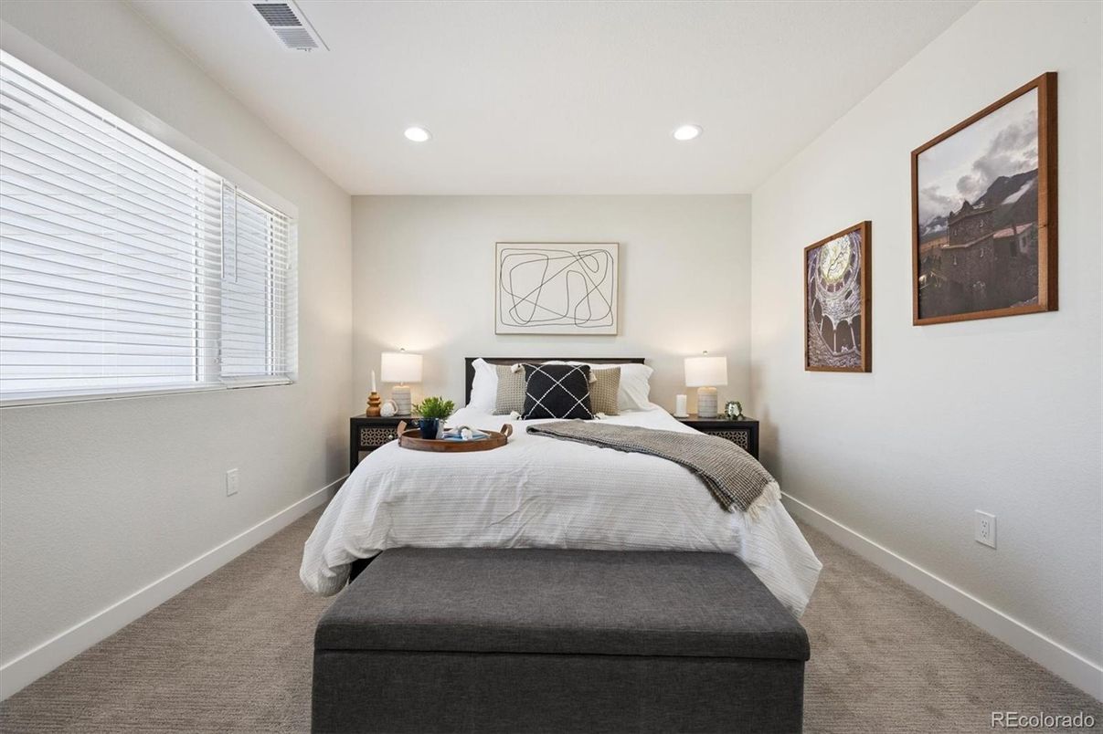 Bedroom, Interior, Recessed Lighting
