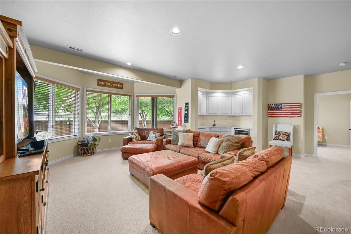 Interior, Living room, Recessed Lighting