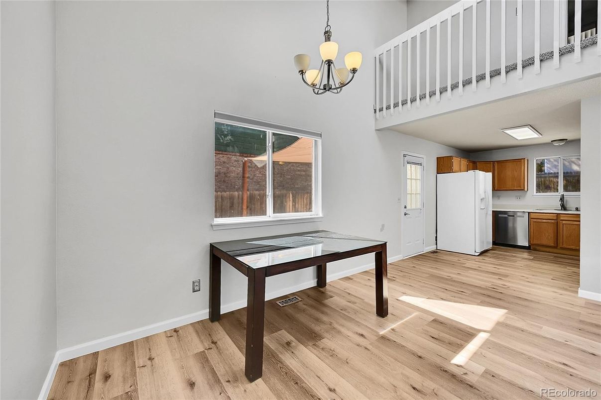Chandelier, Interior, Kitchen, Wood Texture Flooring