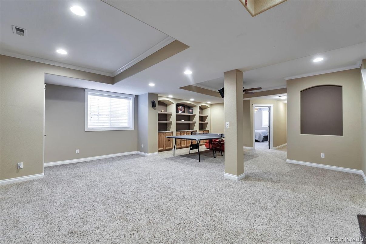 Game Room, Home Office, Interior, Recessed Lighting