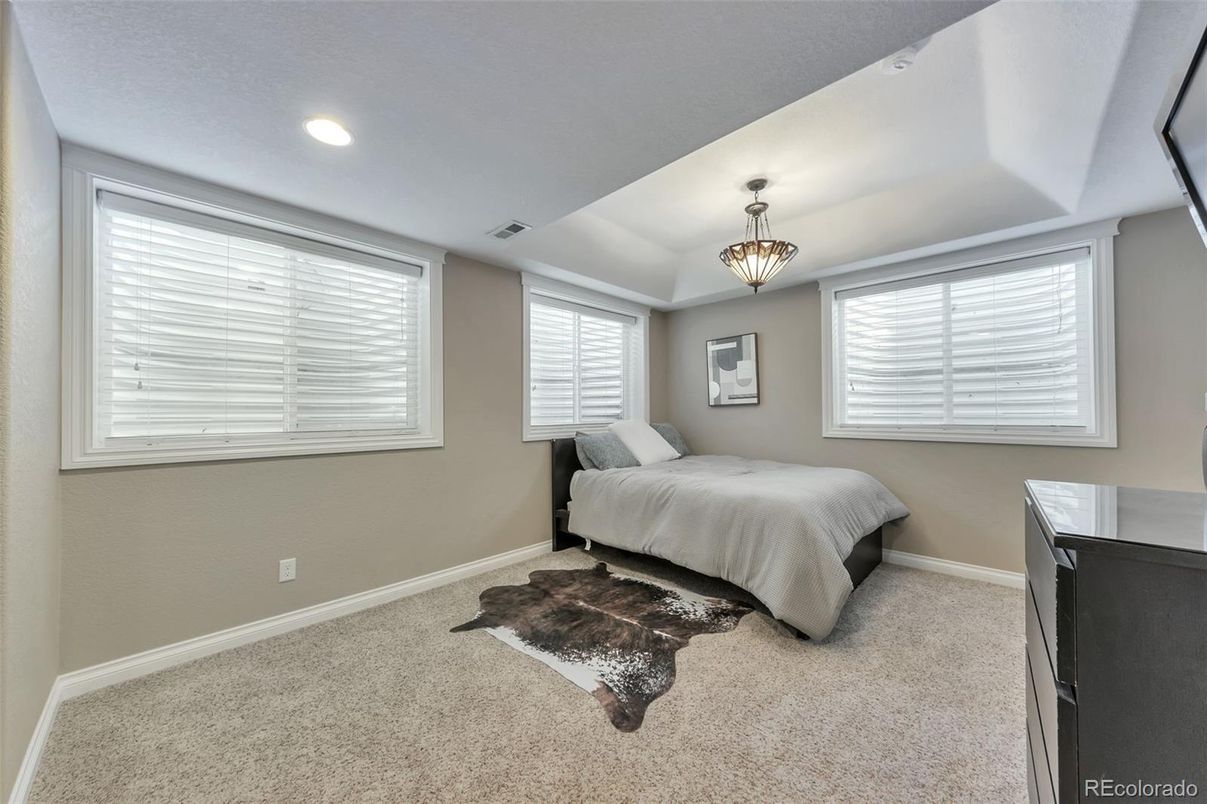 Bedroom, Interior, Recessed Lighting