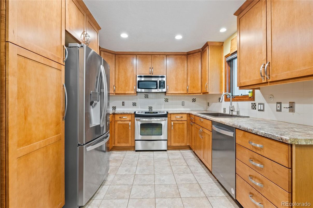 Interior, Kitchen, Recessed Lighting, Stainless Steel Appliances