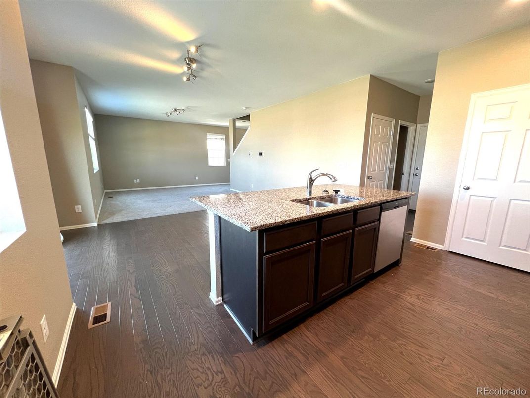 Interior, Kitchen, Wood Texture Flooring