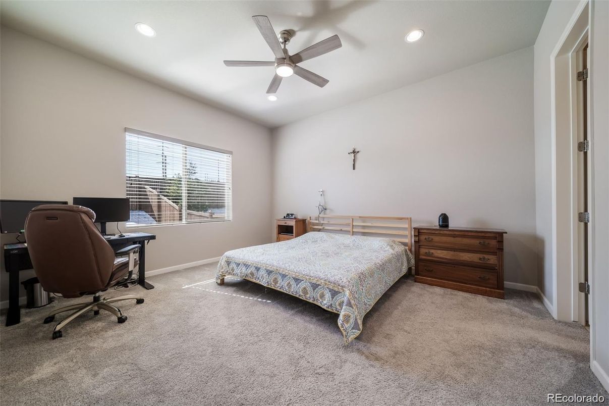 Bedroom, Home Office, Interior, Recessed Lighting