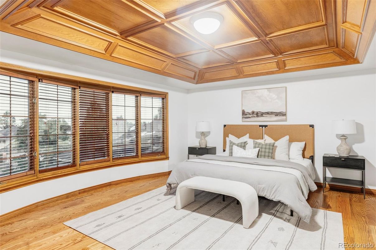 Bedroom, Interior, Wooden Ceilings, Wood Texture Flooring