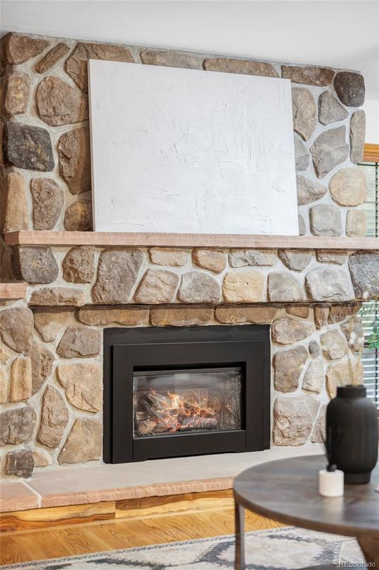 Fireplace, Interior, Stone Walls