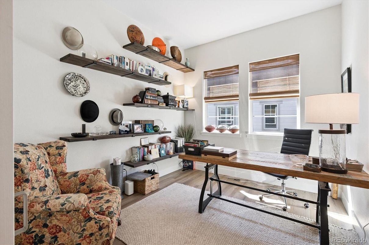 Home Office, Interior, Wood Texture Flooring