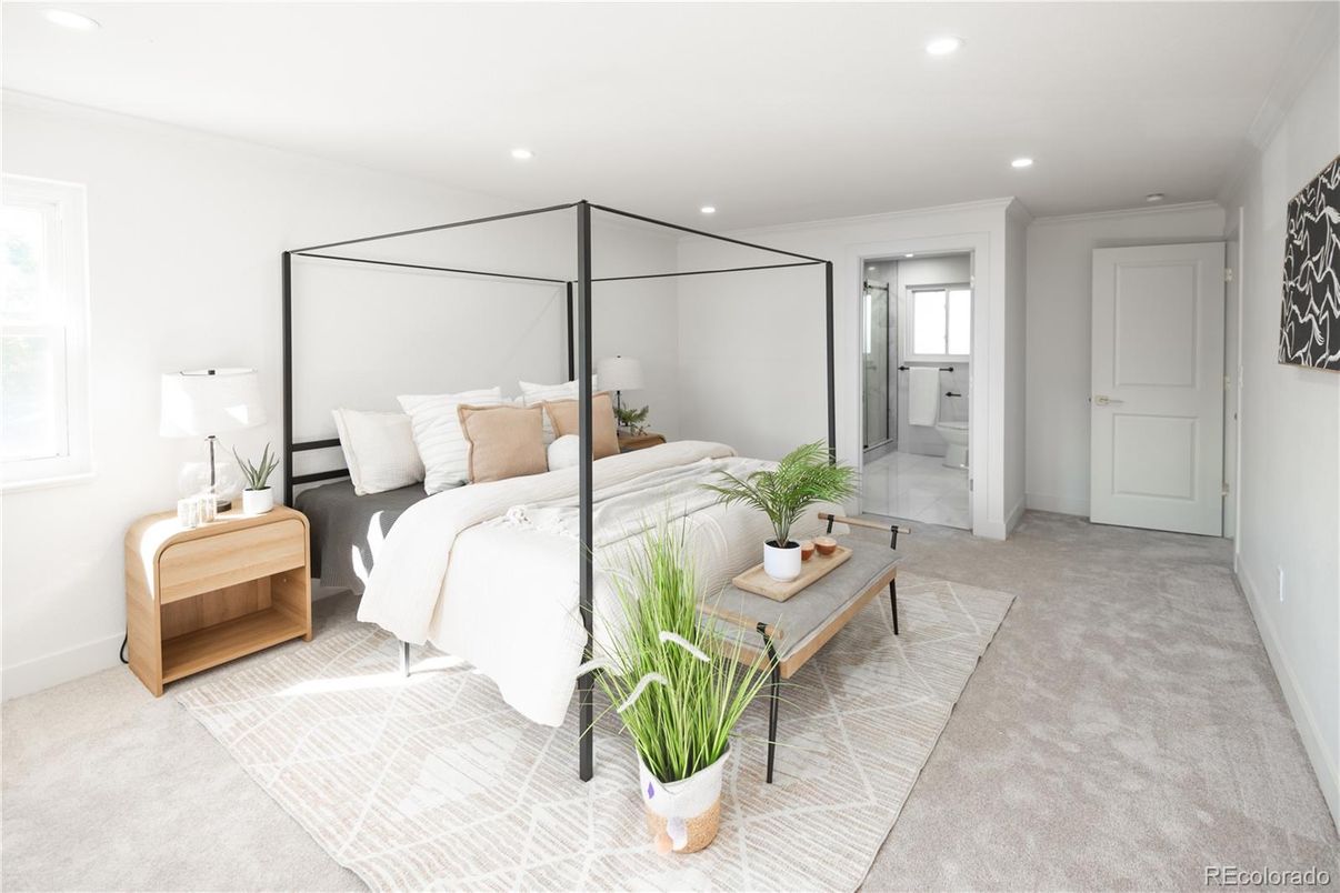Bedroom, Interior, Recessed Lighting