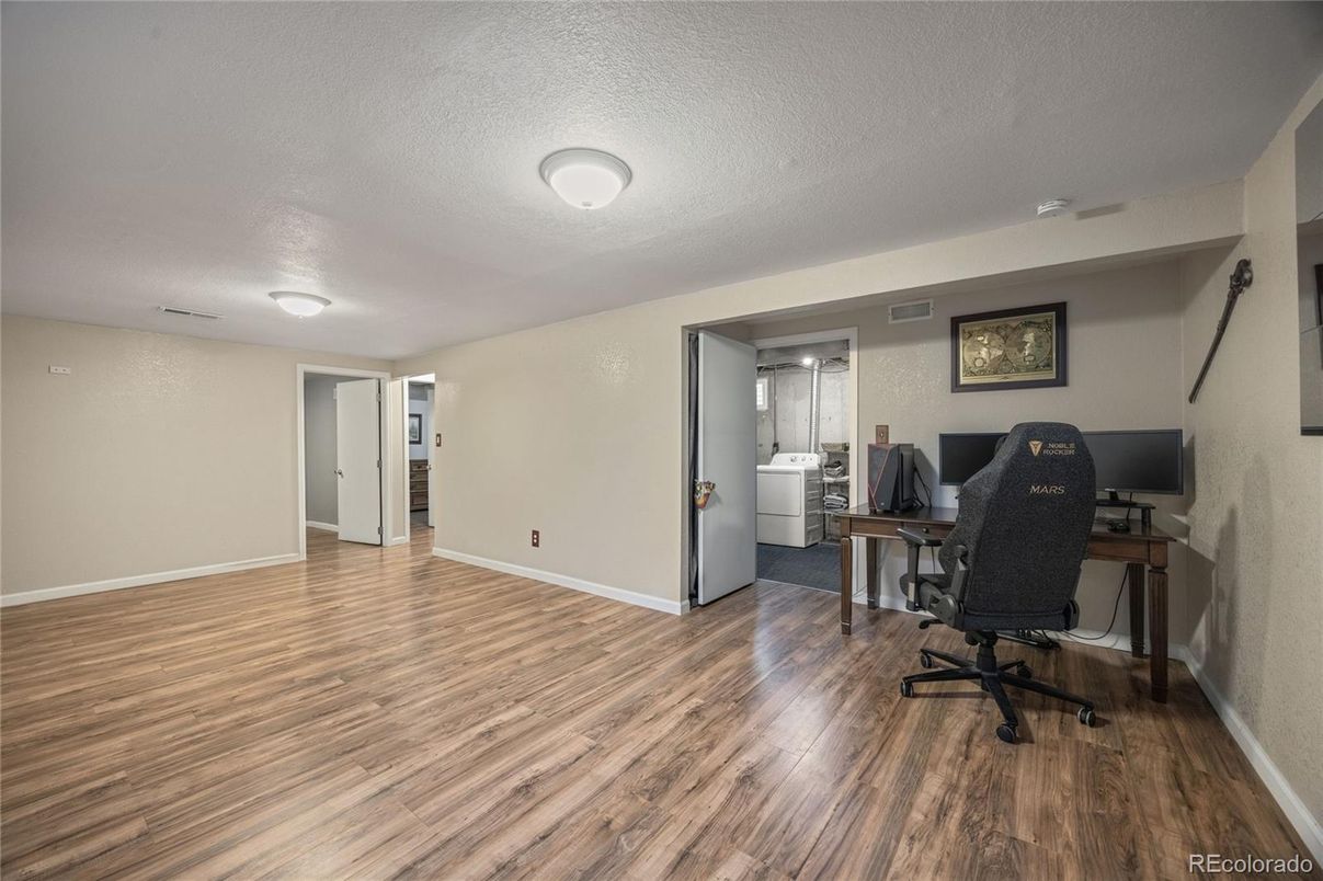 Home Office, Interior, Wood Texture Flooring