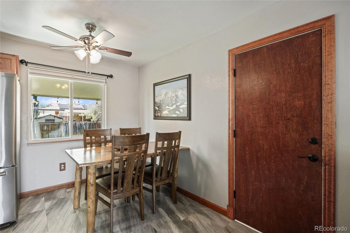 Dining room, Interior, Marble, Wood Texture Flooring