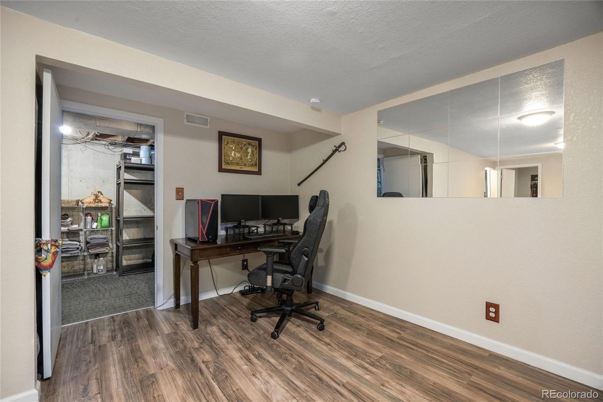 Home Office, Interior, Wood Texture Flooring