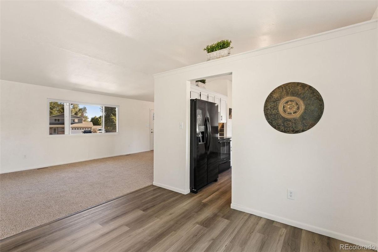 Empty room, Interior, Kitchen, Wood Texture Flooring